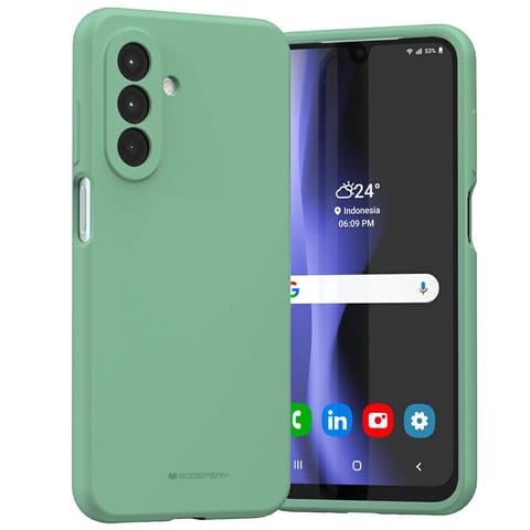 ⁨Etui Mercury Silicone do Samsung Galaxy  A26 zielony⁩ w sklepie Wasserman.eu