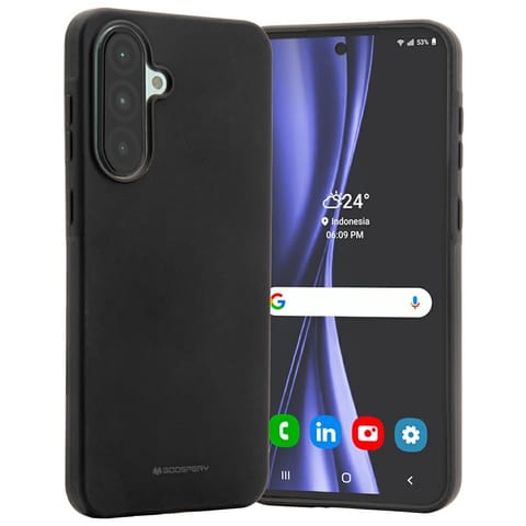 ⁨Etui Mercury Soft do Samsung Galaxy A36  czarny⁩ w sklepie Wasserman.eu