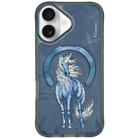 ⁨Etui Nimmy Magnetic Fantasy Animal       MagSafe do iPhone 16 niebieski⁩ w sklepie Wasserman.eu