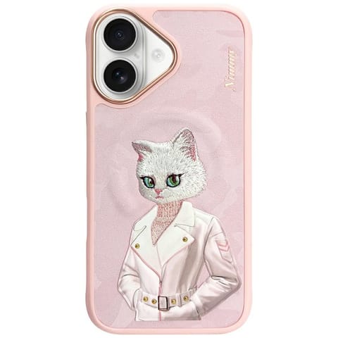 ⁨Etui Nimmy Magnetic fashion cute pet     MagSafe do iPhone 16 różowy⁩ w sklepie Wasserman.eu