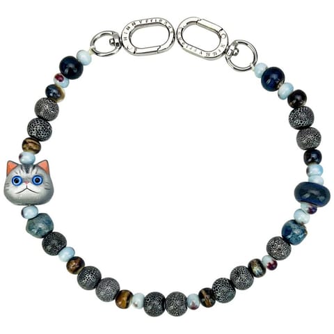 ⁨Zawieszka na torebkę handstrap Nimmy New Big Eye Cute Pets 2.0 szary⁩ w sklepie Wasserman.eu