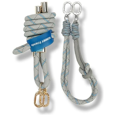 ⁨Zestaw crossbody + handstrap Nimmy       Cool&Cute 2.0 szary⁩ w sklepie Wasserman.eu