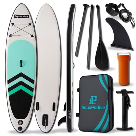 ⁨Deska SUP 320 cm AquaPaddle Zestaw Paddleboard + Wiosło + Pompka + Plecak 180 kg⁩ w sklepie Wasserman.eu