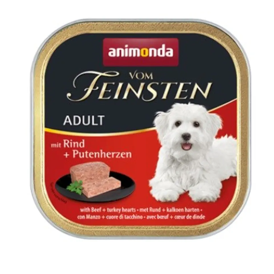 ⁨ANIMONDA Vom Feinsten Classic smak: wołowina i serca indyka 150g⁩ w sklepie Wasserman.eu