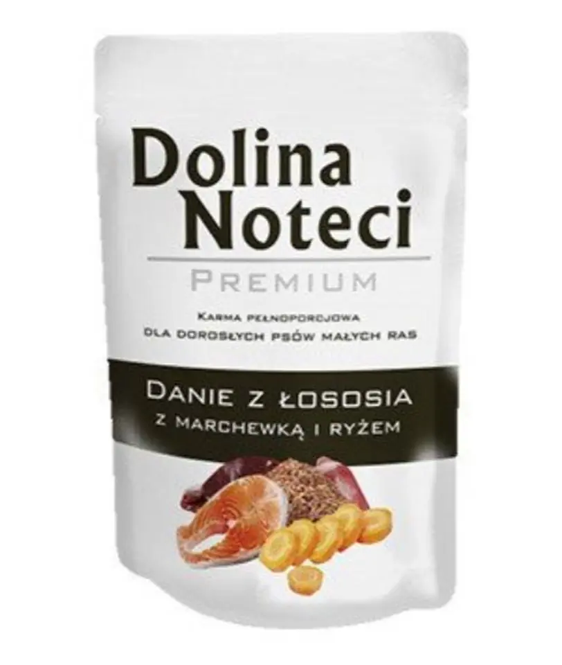 ⁨DOLINA NOTECI Premium Danie z Łososia - mokra karma dla psów dorosłych małych ras - 100g⁩ w sklepie Wasserman.eu