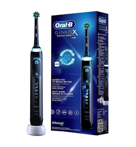 ⁨Oral-B Genius X Adult Oscillating toothbrush Black⁩ at Wasserman.eu