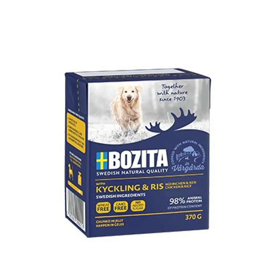 ⁨Bozita 4262 dogs moist food Chicken Adult 370 g⁩ at Wasserman.eu