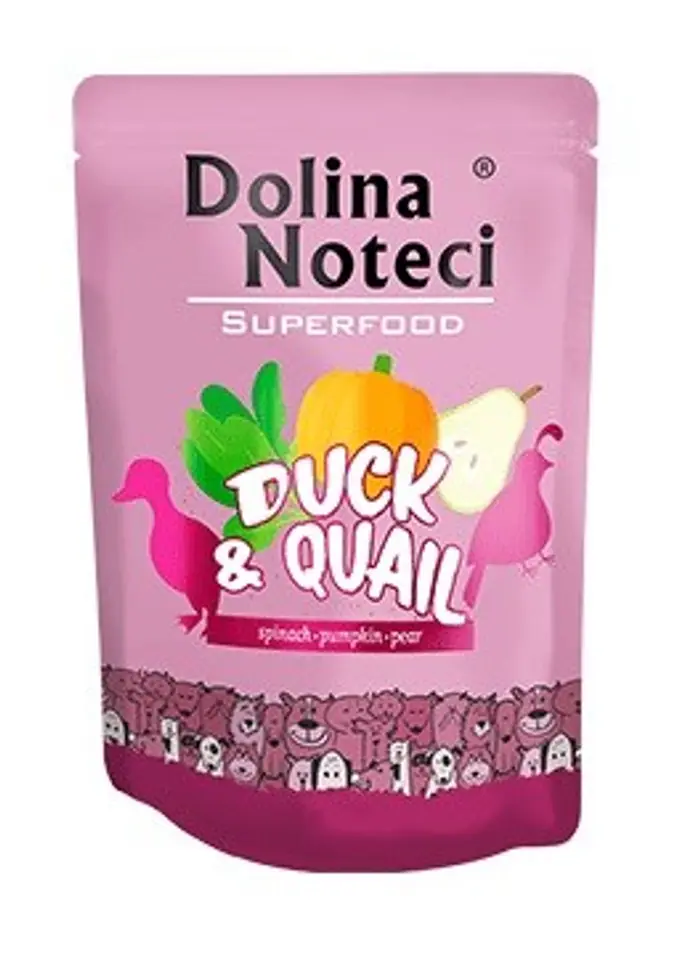 ⁨DOLINA NOTECI Superfood Kaczka i przepiórka - mokra karma dla psa - 300 g⁩ w sklepie Wasserman.eu