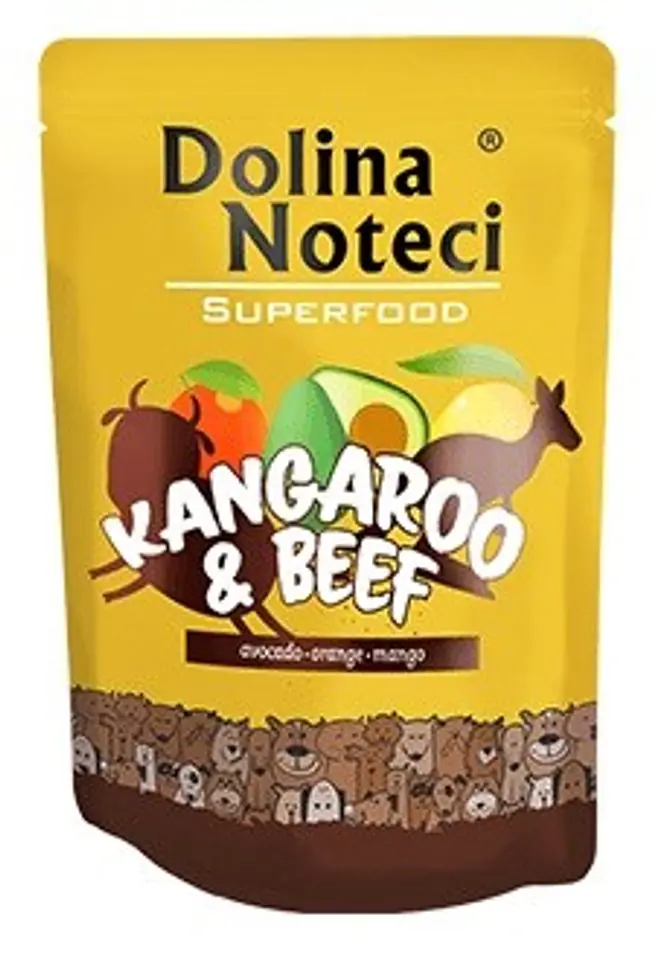 ⁨Dolina Noteci Superfood - Kangaroo and Beef - wet dog food - 300 g⁩ at Wasserman.eu