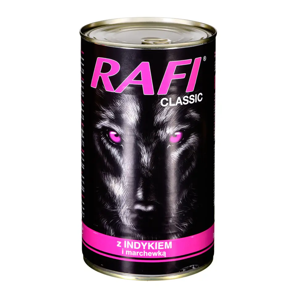 ⁨Dolina Noteci Rafi Classic with turkey and carrots - wet dog food - 1240g⁩ at Wasserman.eu