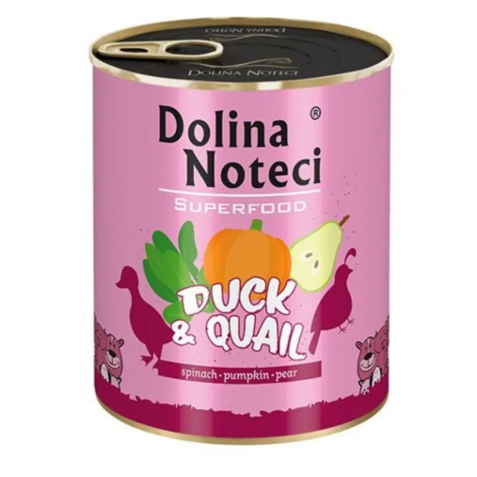 ⁨Dolina Noteci Superfood with duck and quail - wet dog food - 800g⁩ at Wasserman.eu