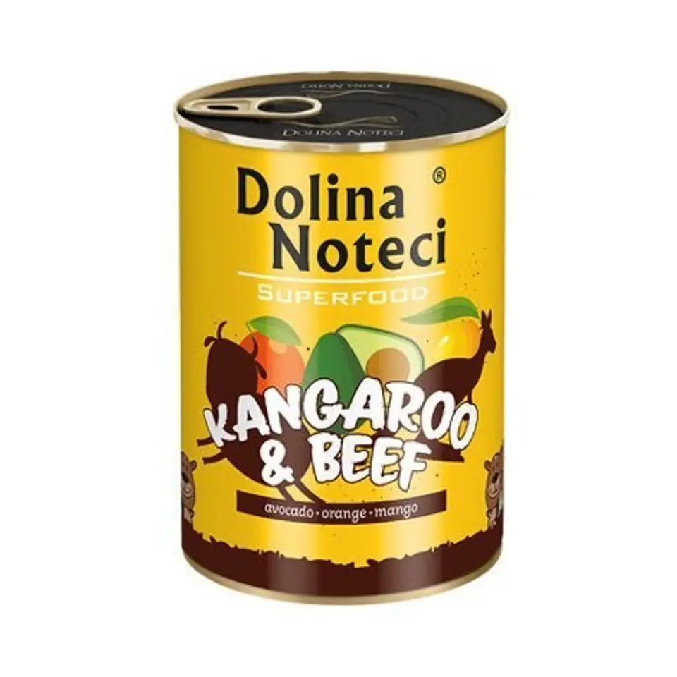 ⁨Dolina Noteci Superfood with kangaroo and beef - wet dog food - 800g⁩ at Wasserman.eu