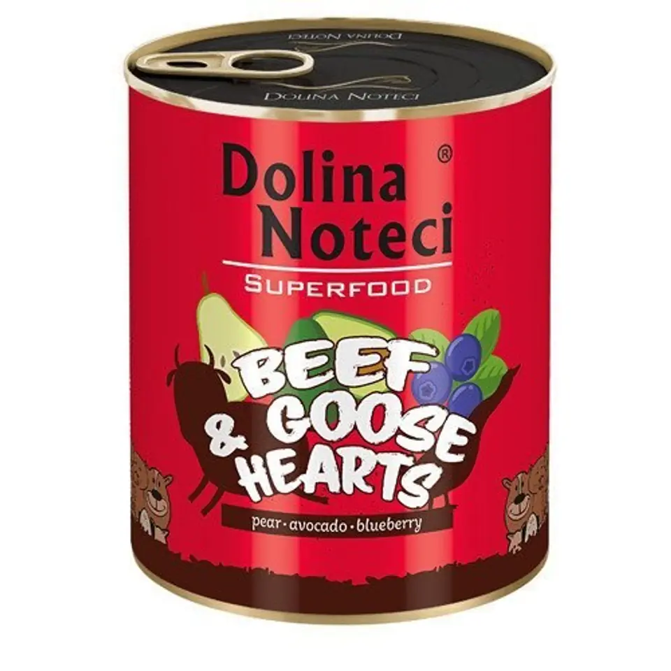 ⁨Dolina Noteci Superfood with beef and goose heart - wet dog food - 800g⁩ at Wasserman.eu