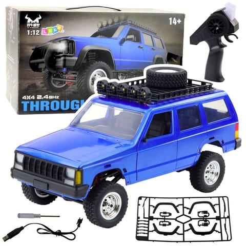 ⁨Samochód Terenowy MN78 Zdalnie Sterowany RC Napęd 4x4 Niebieski 1:12⁩ w sklepie Wasserman.eu