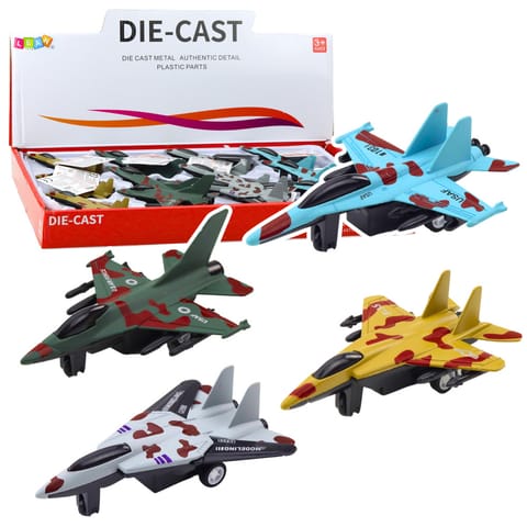 ⁨Myśliwiec Wojskowy Z Napędem Frykcyjnym Metalowy 11cm Mix⁩ w sklepie Wasserman.eu