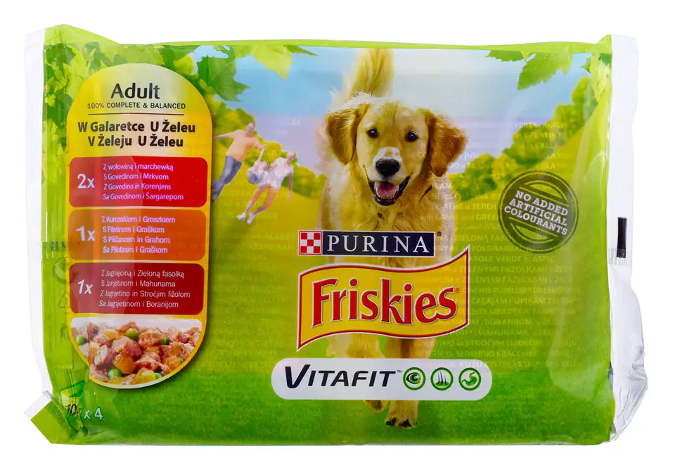 ⁨PURINA Friskies Adult - Mix in jelly - wet dog food - 4 x100 g⁩ at Wasserman.eu