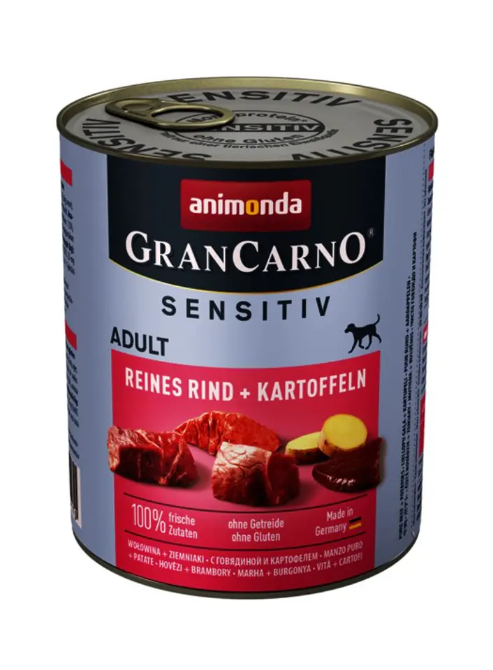 ⁨ANIMONDA Grancarno Sensitiv smak: wołowina z ziemniakami 800g⁩ w sklepie Wasserman.eu