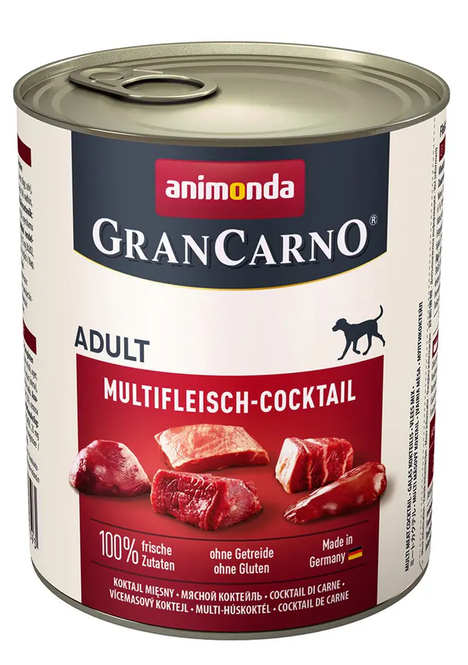 ⁨ANIMONDA Grancarno Adult smak: mięsny koktajl 800g⁩ w sklepie Wasserman.eu