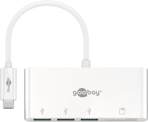 ⁨Multi adapter USB-C - 3x USB-A 3.0 + microSD + SD 62097⁩ w sklepie Wasserman.eu