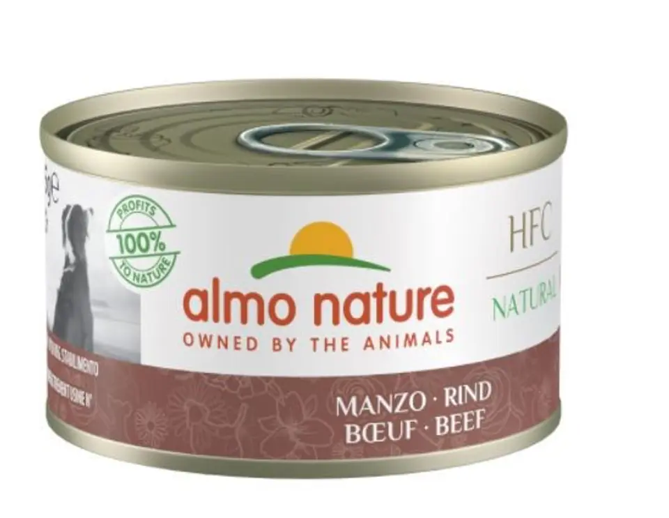 ⁨ALMO Nature HFC NATURAL beef - wet food for adult dogs - 95 g⁩ at Wasserman.eu