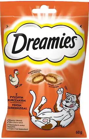 ⁨Dreamies 4008429037894 Hunde-/Katzenleckerli Katze Snacks Huhn 60 g⁩ im Wasserman.eu