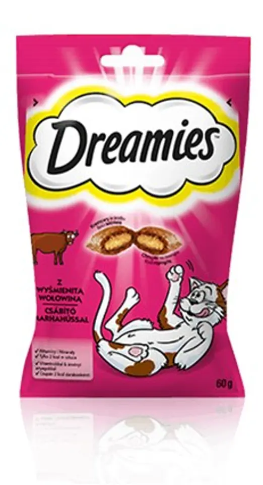 ⁨Dreamies 4008429037948 cats dry food 60 g Adult Beef⁩ at Wasserman.eu