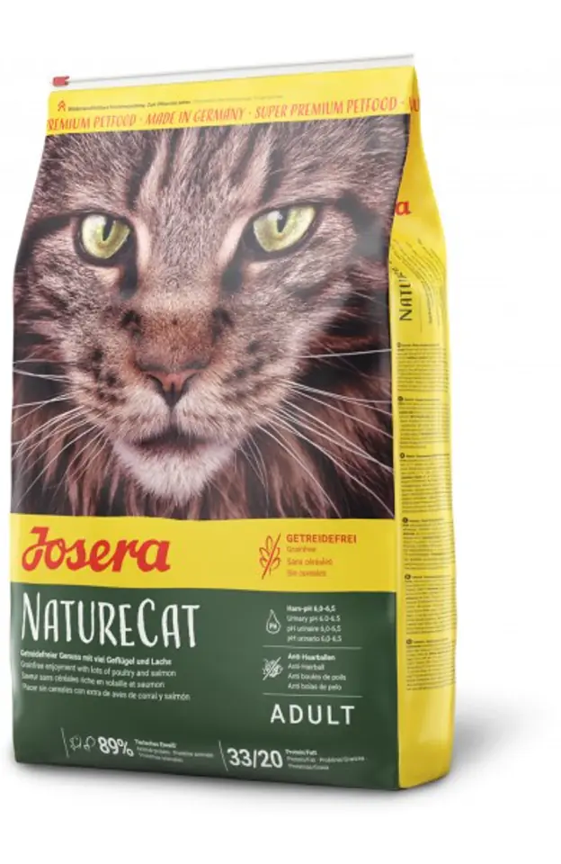 ⁨Josera NatureCat cats dry food 2 kg Adult Poultry, Salmon⁩ at Wasserman.eu