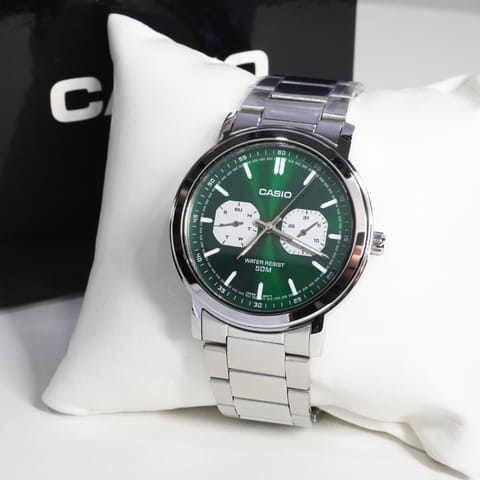 ⁨ZEGAREK MĘSKI CASIO MTP-E335D-3E (zd274c) + BOX⁩ w sklepie Wasserman.eu