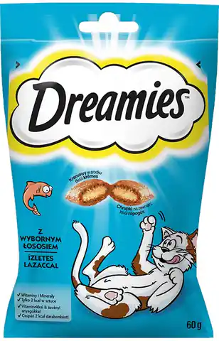 ⁨Dreamies 4008429037962 dog / cat treat Snacks Salmon 60 g⁩ at Wasserman.eu
