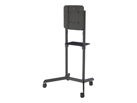 Neomounts NS-M1250BLACK TV trolley - 37-70" - max 70 kg - VESA 200x200-600x400 - 90° rotatable - incl. hardware shelf - black w sklepie Wasserman.eu