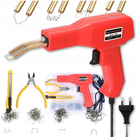 ⁨EXTRALINK LUTOWNICA SPAWARKA DO PLASTIKU + 200 ZSZYWEK ZESTAW⁩ w sklepie Wasserman.eu