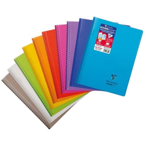 ⁨Kołonotatnik 17x22cm 80 kartek linia z marginesem KOVERBOOK PP 356801C CLAIREFONTAINE⁩ w sklepie Wasserman.eu