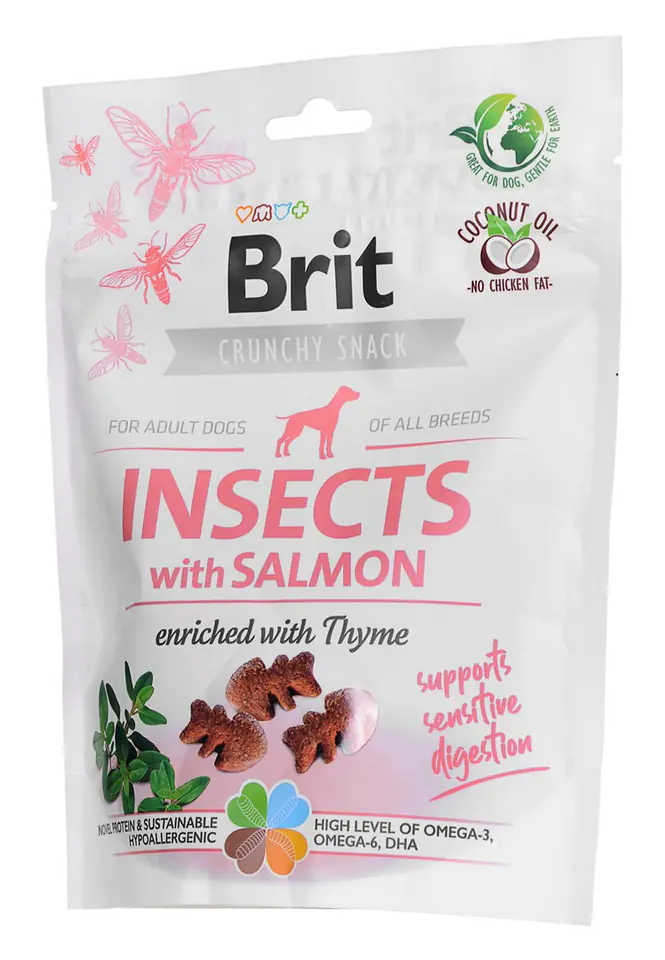 ⁨Brit Care Dog Insect&Salmon Dog delicacy - 200 g⁩ at Wasserman.eu