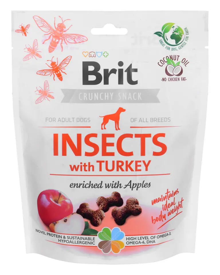 ⁨Brit Care Dog Insects&Turkey - Dog treat - 200 g⁩ at Wasserman.eu