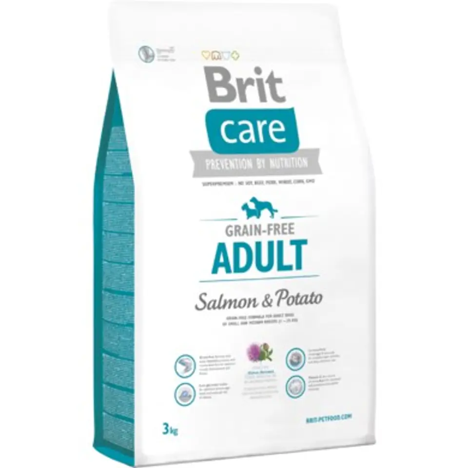 BRIT Care Grain-free Adult Salmon & Potato 3kg w sklepie Wasserman.eu