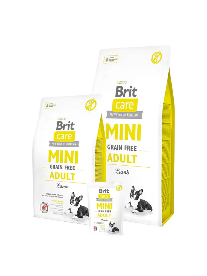 ⁨Brit Care Mini Grain Free Adult Lamb - sucha karma dla psa - 2 kg⁩ w sklepie Wasserman.eu