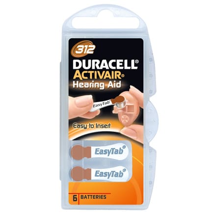 ⁨Duracell A312/DA312/ZL312, Zinc air cells, 6 pc(s)⁩ at Wasserman.eu