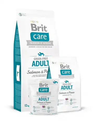 ⁨Brit Care Grain-free Adult Salmon & Potato - Trockenfutter für Hunde - Kartoffel, Lachs 1 kg⁩ im Wasserman.eu
