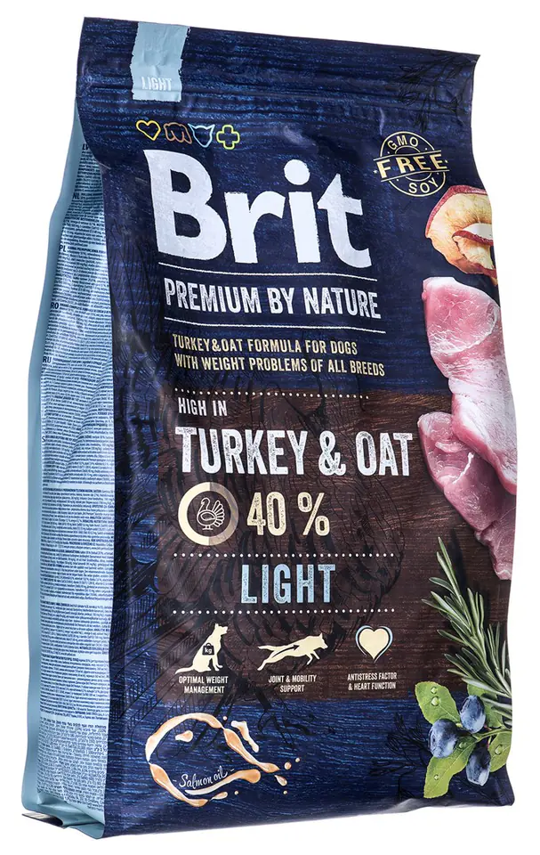 ⁨Brit Premium By Nature Light 3kg⁩ w sklepie Wasserman.eu