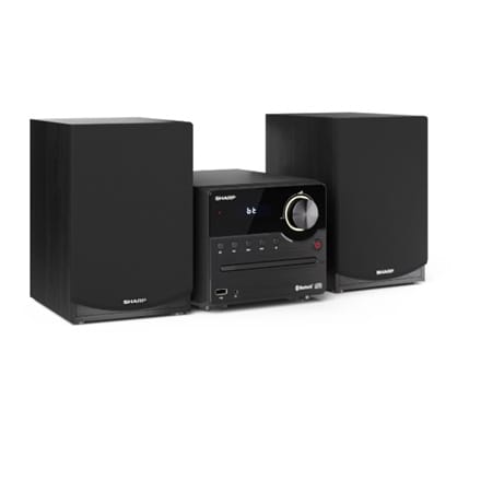 ⁨Sharp XL-B512(BK) Hi-Fi Micro System, CD/FM/USB/Bluetooth v5.0, 45W, Black⁩ at Wasserman.eu