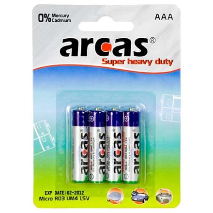 ⁨Arcas AAA/R03, Super Heavy Duty, 4 pc(s)⁩ at Wasserman.eu