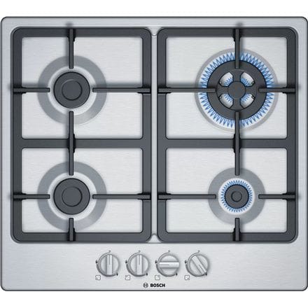 ⁨Bosch Serie 4 PGH6B5B90 hob Stainless steel Built-in Gas 4 zone(s)⁩ at Wasserman.eu