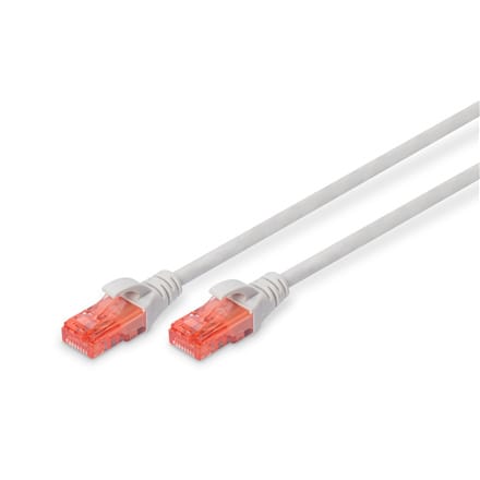 ⁨Digitus | CAT 6 | Kabel krosowy | Skrętka nieekranowana (UTP) | Męski | RJ-45 | Męski | RJ-45 | Szary | 2 m⁩ w sklepie Wasserman.eu
