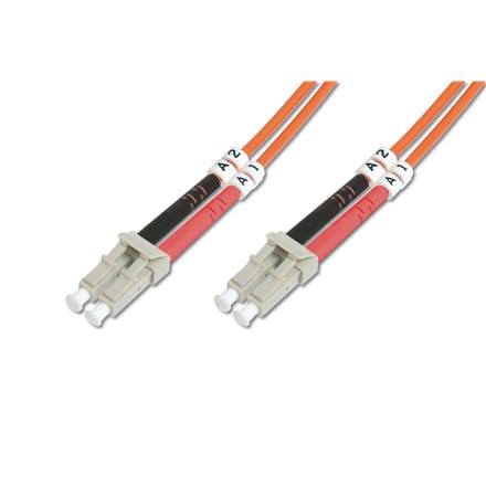 ⁨Digitus | Kabel miedziany | Łącze światłowodowe | Męski | LC wielomodowy | Męski | LC wielomodowy | Pomarańczowy | 3 m⁩ w sklepie Wasserman.eu