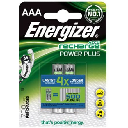 ⁨Energizer AAA/HR03, 700 mAh, Rechargeable Accu Power Plus Ni-MH, 2 pc(s)⁩ at Wasserman.eu