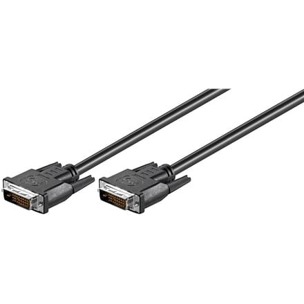 Goobay | Kabel DVI | Męski | 24+1 pin cyfrowy DVI | Męski | 24+1 pin cyfrowy DVI | 1,8 m | Czarny w sklepie Wasserman.eu
