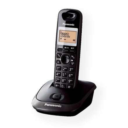 ⁨Panasonic | Telefon bezprzewodowy | KX-TG2511FXT | Wyświetlacz LCD | Poczta głosowa | Identyfikacja dzwoniącego | Przekazywanie⁩ w sklepie Wasserman.eu