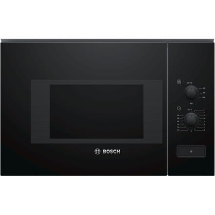 ⁨Bosch Microwave Oven BFL520MB0 20 L, Rotary knob, 800 W, Black, Built-in, Defrost function⁩ at Wasserman.eu