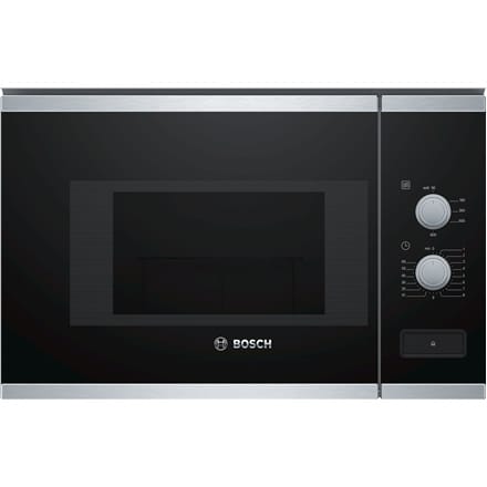 ⁨Bosch | Kuchenka mikrofalowa | BFL520MS0 | Do zabudowy | 20 L | 800 W | Stal nierdzewna/czarny⁩ w sklepie Wasserman.eu