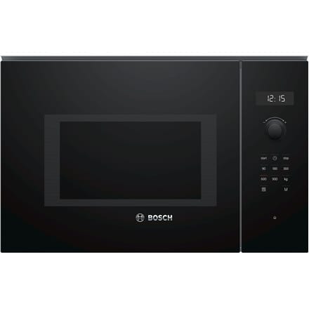 ⁨Bosch Microwave Oven BFL554MB0 31.5 L, Retractable, Rotary knob, Start button, Touch Control, 900 W, Black, Built-in, Defrost f⁩ at Wasserman.eu